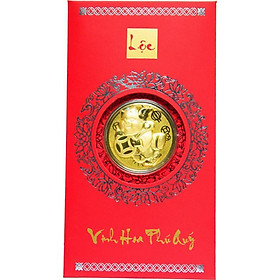 Bao Lì Xì Vàng 24K Kim Hợi Kim Tiền Ancarat