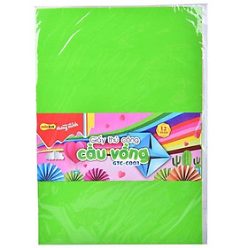 Giấy Thủ Công 12 Màu Khổ Lớn Colokit GTC-C003 - 12 Tờ/Xấp