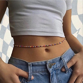 Dây Đeo Eo Bụng Hạt Cườm Thời Trang Đi Biển