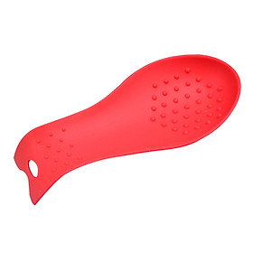 Silicone Spoon Holder Kitchenware Soup Spoon Pad Home Large Spatula Holder Spoon Rest Place Mat Multipurpose Silicone