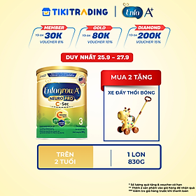 [Cho cả trẻ sinh mổ] Sữa bột Enfagrow A+ NeuroPro 3 C-Sec 800g cho trẻ từ 2-6 tuổi