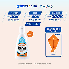 Dầu gội Selsun chống gàu, sạch gàu & hết ngứa da đầu Selsun Anti-Dandruff Shampoo 100ml