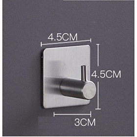 Mua Móc treo đồ inox 304 kèm miếng dán hoặc keo dán tường tiện dụng