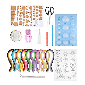 Paper Strips Quilling Tool Kit 900 Colorful Strips  Decoration