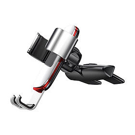 Giá đỡ điện thoại gắn khe CD hiệu Baseus cho ô tô xe hơi trang bị Khóa tự động lock / unlock thông minh xoay 360 độ - Hàng nhập khẩu
