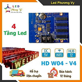 Mua Card Led ma trận wifi HD W04 version 4.0 mới nhất- Điều khiển 4 tầng Led module LED 1 màu  3 màu