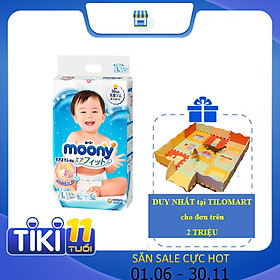 Tã Dán Cao Cấp Moony Nhật Bản L54 (54 Miếng )