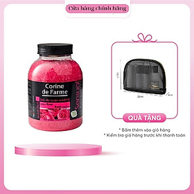 [ Tặng túi đựng mỹ phẩm cao cấp ] Muối tắm thư giãn tẩy tế bào chết Corine de Farm 1.3Kg