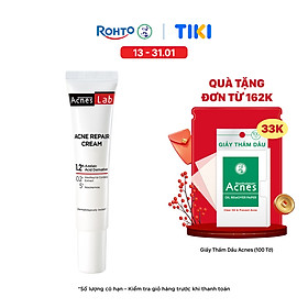 Kem dưỡng da giảm mụn chuyên sâu Acnes Lab Acne Repair Cream 20g