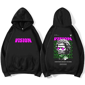 Áo Hoodie Nam Nữ VISION Form Rộng Unisex Vải Xịn