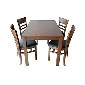 Bộ bàn ăn 4 ghế gỗ HTP-BA 807