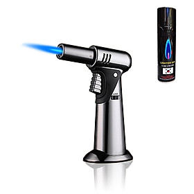 Mua Combo Hộp Quẹt Bật Lửa Khò 1 Tia ZB-501 Để Bàn Cao Cấp + Tặng Bình Bơm Ga Chuyên Dụng Cho Bật Lửa ( Giao Màu Ngẫu Nhiên )