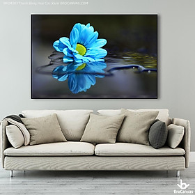Mua Tranh Canvas Trang Trí  Hoa Cúc Xanh treo tường