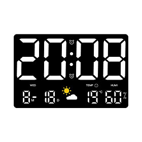 Digital Alarm Clock with Day and Date Calendar Clock for Studio Beside Hotel