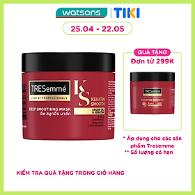 Kem Ủ Tresemmé Keratin Smooth Tinh Dầu Argan & Keratin Vào Nếp Suôn Mượt 180ml