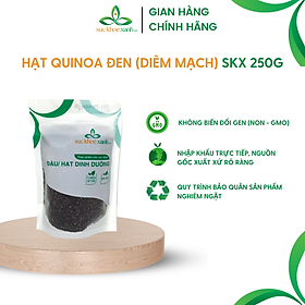 Hạt diêm mạch (quinoa) đen Sức Khỏe Xanh - Nhập khẩu Peru Nam Mỹ chính hãng