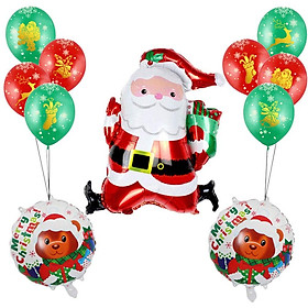 Combo bong bóng trang trí ông già Noel