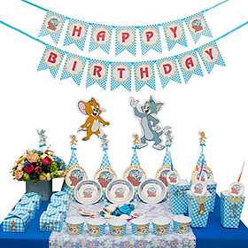 Set Trang Trí Sinh Nhật Để Bàn Tom & Jerry Punkdecor 1917153