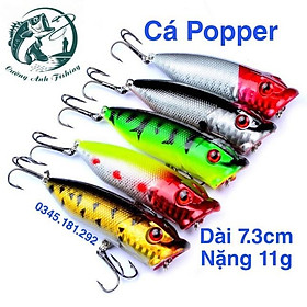 sale to Mồi Giả POPPER Câu Nổi Chuyên Chẽm, Vòn, Vược, Mú THẾ GIỚI ĐỒ CÂU LURE 68 ( sale xả hàng ) - xả hàng tồn