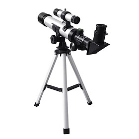 Professional Kids Astronomical Telescope with Tripod 1.5x Barlow Len 40mm Objective Lens Refractor Telescope for Beginners Educational Toys