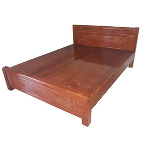 Mua Giường Ngủ Gỗ Sồi 1m6x2m Mặt Phản Màu Cánh Gián