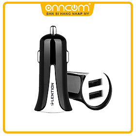 Mua Adapter Sạc Xe Hơi Lention CL-C228-CBM-BLK - Đen - Hàng Nhập Khẩu