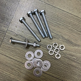 Mua 10 bộ Bulong Bu lông mạ kẽm M6 các size (bao gồm long đen và ecu kèm theo)