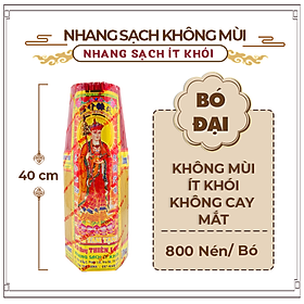Mua Nhang Sạch Đặc Biệt Không Mùi Không Cay Mắt Thiên Lộc An Toàn Cho Trẻ Em - 4 Tấc Bó Đại 800 Nén