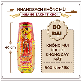 Hình ảnh Nhang Sạch Đặc Biệt Không Mùi Không Cay Mắt Thiên Lộc An Toàn Cho Trẻ Em - 4 Tấc Bó Đại 800 Nén