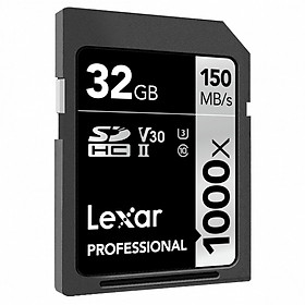 Thẻ Nhớ Lexar SDXC Lexar Professional 1000x 32GB UHS-II 150MB/s - Hàng Chính Hãng