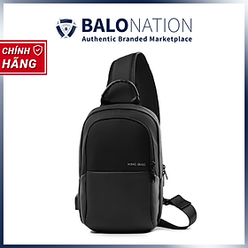 Tui Đeo Cheo 11 Inch có cổng sạc USB, vải trượt nước, nhiều ngăn phụ tiện ích KINGBAG JULIUS IV - Hàng Chính Hãng