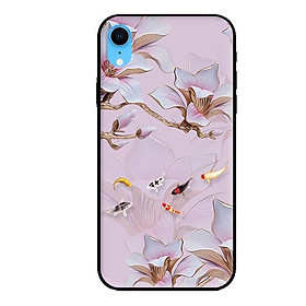 Ốp lưng cho iPhone XR  Tranh Hoa Và Cá - Hàng chính hãng