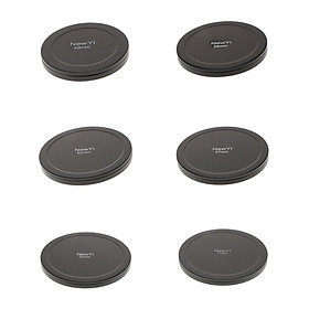 Metal Camera Lens Filter Protection Case Box Dust-proof Protector , 6 Pieces Lenses Cap for DSLR/SLR Cameras