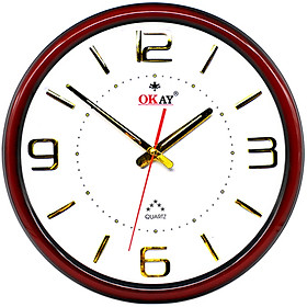 Mua Đồng hồ treo tường thiết kế đẹp OKAY 114