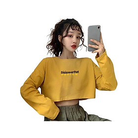 Áo thun nữ croptop dài tay xinh