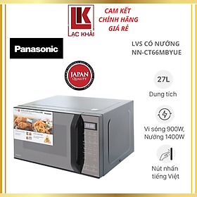 Mua Lò vi sóng có nướng Panasonic NN-CT66MBYUE   Dung tích 27L  6 thực đơn cài đặt sẵn  Hẹn giờ - Hàng chính hãng - Bảo hành chính hãng 12 tháng   Chất lượng Nhật Bản