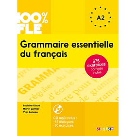 Ảnh bìa Sách học tiếng Pháp: Grammaire essentielle du francais : Livre + CD A2