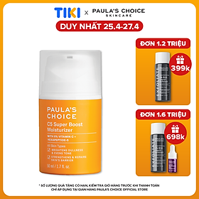 Kem dưỡng ẩm Vitamin C làm sáng da và tăng sinh collagen Paula's Choice C5 Super Boost Moisturizer 50ml 2900