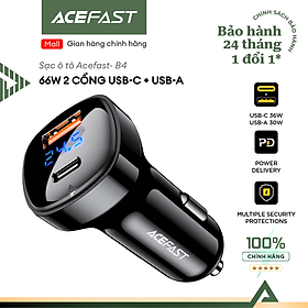 Mua Sạc ô tô Acefast 66W 2 cổng USB-C + USB-A - B4 Hàng chính hãng Acefast