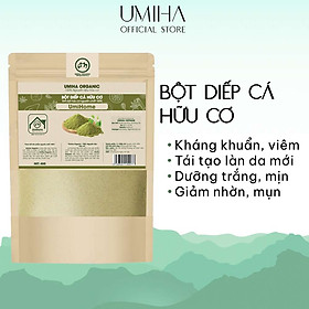 Bột Diếp Cá nguyên chất UMIHOME 40G bột uống giúp thanh nhiệt giải đọc và đắp mặt nạ ngừa mụn dưỡng da hiệu quả tại nhà