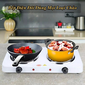 Mua Bếp Điện Đôi JX-6245B 2000W Dùng Cho Mọi Chảo