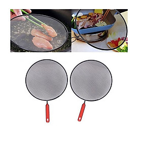 Mua Bộ 2 Nắp Đậy Chống Văng Dầu Mỡ Có Tay Cầm Tiện Dụng