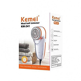 Mua Máy cắt lông xù không dây Kemei KM-241 dùng cắt lông xù vải  quần áo  thảm ga giường ... sạc nhanh tiện lợi