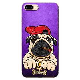 Ốp lưng dành cho iPhone 7 plus/8plus - Pulldog Hiphop Nền Tím