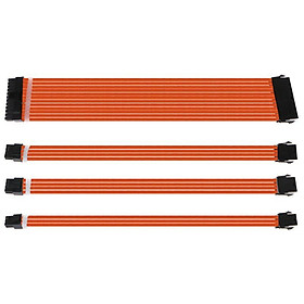 30/40cm A-Tx Cáp mở rộng cơ bản PC GPU CPU Nguồn cung cấp điện kết nối máy tính 24 chân 8 chân 6 pin 4 4 4 pin 1 Đặt chiều dài cáp: 40cm