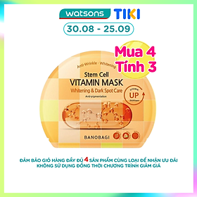 Mặt Nạ Banobagi Stem Cell Vitamin Mask Whitening & Dark Spot Care 30g