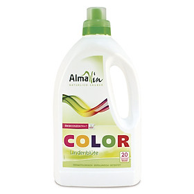 Nước giặt hữu cơ đồ màu (không dùng cho đồ lụa và len) hương hoa đoạn 1.5 lít - Almawin
