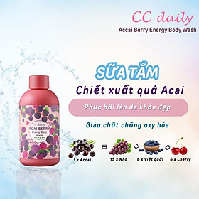 Sữa tắm trái cây CC Daily chiết xuất quả Acai CC Daily Acai Berry Energy Body Wash