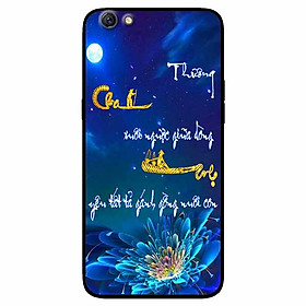 Ốp lưng in cho Oppo F3 Mẫu Thư Pháp Cha Mẹ