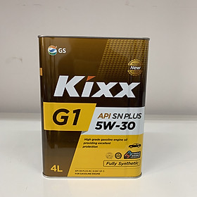 Dầu Kixx G1 API SN Plus 5W30 4L Thùng Thiếc Xe động cơ xăng Triple Double